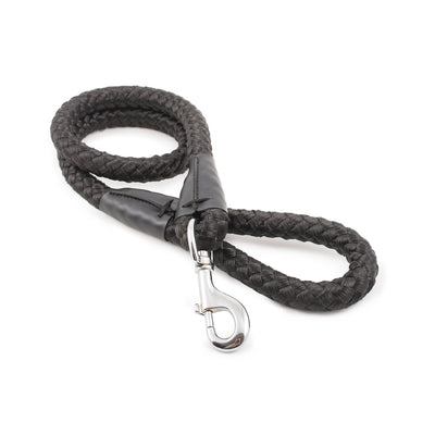 Ancol Heritage Nylon Rope Lead Black 20mm X1.07m
